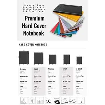 Minimalism Art, Premium Hard Cover Notebook Journal, Large Size, Composition B5 7.6"x10", 186 Numbered Pages, Gusseted Pocket, Ribbon Bookmark, Extra Thick Ink-Proof Paper 120gsm (Dotted, White)