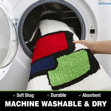 Funky UNO Card Rug Soft Washable Non-Slip 2x3 Fluffy