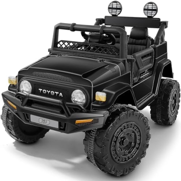 ELEMARA 12V Toyota FJ40 Kids Ride On Car with Remote