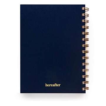 Patchwork Heart Blank Spiral Journal for Women [Hardcover Daily Writing Wood Notebook with Plain Pages for Mom, Small Gratitude Diary for Wellness, Health, Yoga, Travel, Food, Made in the USA]