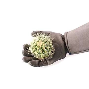 COOLJOB Thorn Proof Rose Pruning Garden Gloves for Men, Long Sleeve Padded Yard Work for Bush, Blackberry, Cactus, Heavy Duty/Puncture Resistant/Machine Washable, Large, Navy