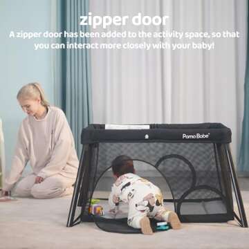 Pamo Babe Lightweight Travel Crib & Portable Playpen