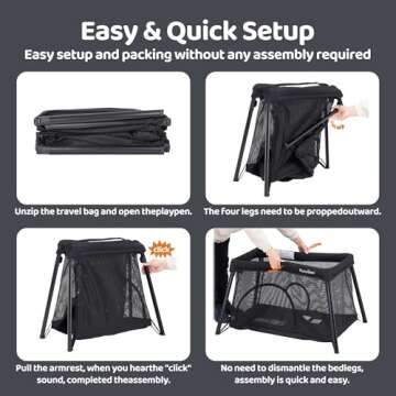 Pamo Babe Lightweight Travel Crib & Portable Playpen