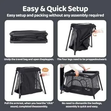 Pamo Babe Lightweight Travel Crib & Portable Playpen