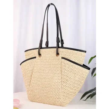 Chic Summer Beach Tote Bag for Women Extra Large Purse