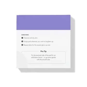 Hero Cosmetics Lightning Swipe - Brightening Serum Pads for Fading Post-Blemish Dark Spots with Bota...