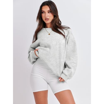 ANRABESS Women Oversized Sweatshirts Cozy Lightweight Fleece
