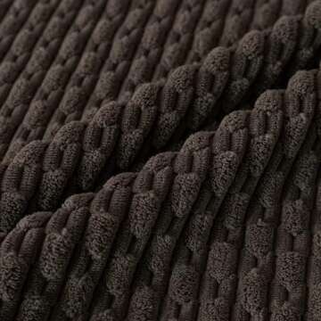 Cozoomy Set of 4 Beige Brown Coffee Decorative Pillow Covers 18x18 Inch Corduroy Throw Pillow Covers for Bed Couch Sofa Living Room Soft Cushion Cases