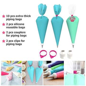 Cakebe Cupcake Decorating Kit with 32 Piping Tips