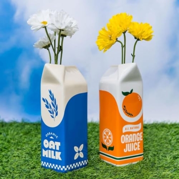 Ban.do Vintage Inspired Orange Juice Vase - Unique Decor
