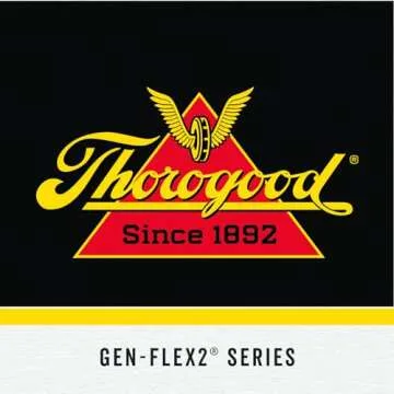 Thorogood GEN-Flex2 8” Side-Zip Tactical Boots - High-Shine Leather, Durable Comfort