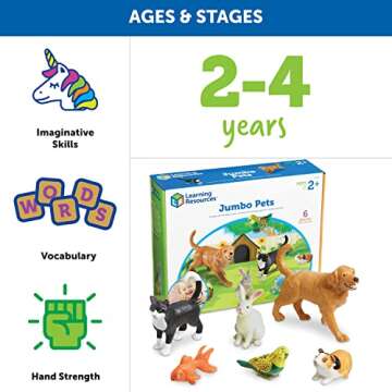 Learning Resources Jumbo Domestic Pets Set for Kids
