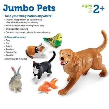 Learning Resources Jumbo Domestic Pets Set for Kids