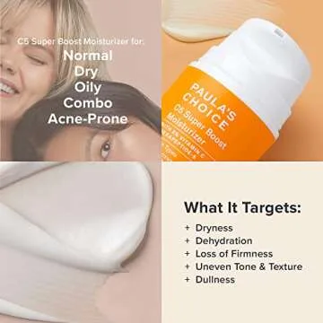 Paula's Choice 8% AHA Gel Leave-On Exfoliant with Glycolic Acid + C5 Super Boost Moisturizer with 5% Vitamin C, Duo for Sun Damage, Discoloration, Uneven Tone & Texture, Fragrance-Free & Paraben-Free