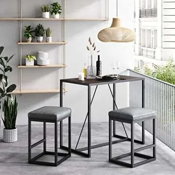 Stylish Nathan James Backless Bar Stools - Set of 2