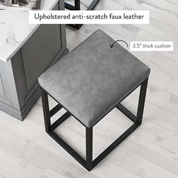 Stylish Nathan James Backless Bar Stools - Set of 2