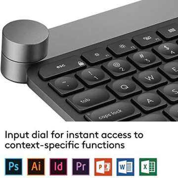 Logitech Craft Advanced Keyboard With Creative Input Dial