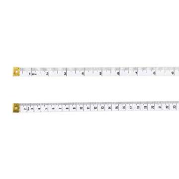 White Soft Tape Measure Double Scale Body Sewing Flexible Ruler for Weight Loss Medical Body Measurement Sewing Tailor Craft, 150 cm length/60 in width 1.3 cm