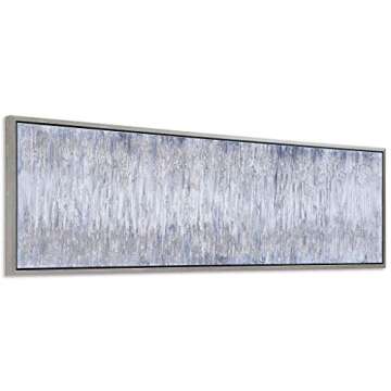 Empire Art Direct Abstract Wall Art Textured Hand Painted Canvas by Martin Edwards, Champagne Silver...