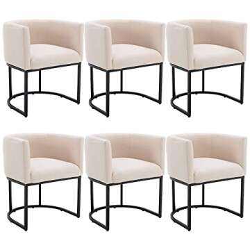 Wahson Upholstered Barrel Dining Chairs Set – Stylish Comfort