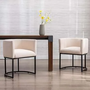 Wahson Upholstered Barrel Dining Chairs Set – Stylish Comfort