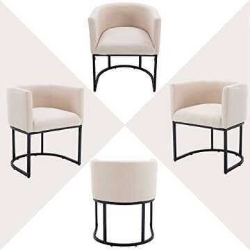 Wahson Upholstered Barrel Dining Chairs Set – Stylish Comfort