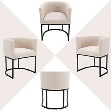 Wahson Upholstered Barrel Dining Chairs Set – Stylish Comfort