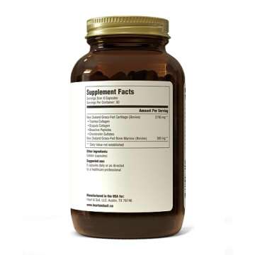 HEART & SOIL – Joint Support Supplement with Bone Marrow & Cartilage - 180 Capsules