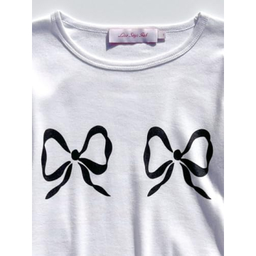 Trendy Fruit Print Long Sleeve Crop Tops for Women