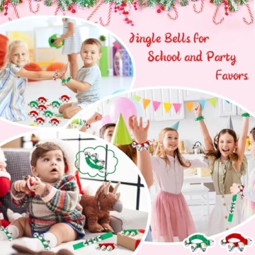 Christmas Wrist Jingle Bells for Kids and Parties