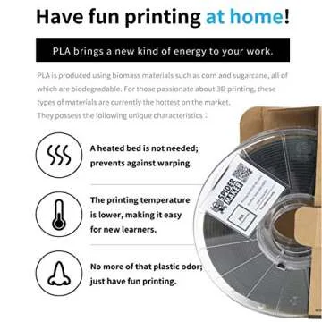 SpiderMaker 3D Matte PLA Filament 1.75mm 700g Iron Gray