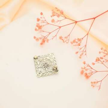 Vancy Utopia Turquoise West Cowboy Square Shape Brooch Pin for Women Retro Brooches Pins Classic Fashion Jewelry Accessories Gift