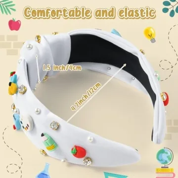 Stylish Teacher Jeweled Knotted Headband for Women
