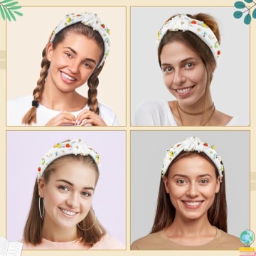 Stylish Teacher Jeweled Knotted Headband for Women