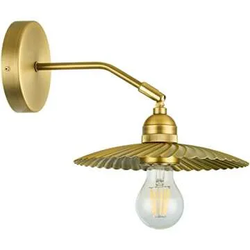 Stylish TERLEENART Aged Brass Wall Sconce Set for Home Elegance