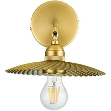 Stylish TERLEENART Aged Brass Wall Sconce Set for Home Elegance