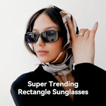 Shop Dollger Rectangle Sunglasses with UV400 Protection