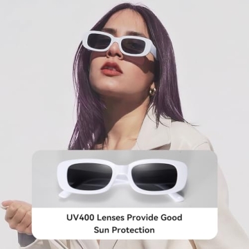 Shop Dollger Rectangle Sunglasses with UV400 Protection