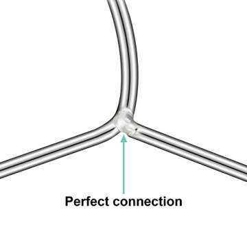 TIMMY Wire Hangers 40 Pack Stainless Steel Strong Design