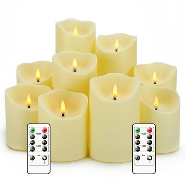 Nimiko Flameless LED Candles Set with Remote
