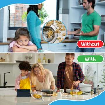 BHW 2X PCS Multi-functional Drain Basket - 2024 New Fruit Cleaning Bowl with Strainer Container, Kitchen Sink Food Catcher Drainer Fruit Rinser Vegetable Washing Filter Bowl over the Sink Colander