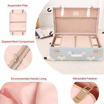 Mosslanda UNIWALKER Vintage Luggage Set for Women