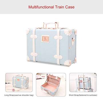 Mosslanda UNIWALKER Vintage Luggage Set for Women