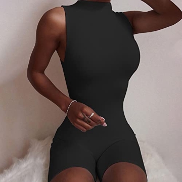 Stylish LuFeng Women's Sexy Sleeveless Romper Jumpsuit