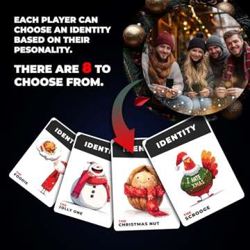 Hollew Christmas Card Game Sorry Not Sorry - Family Games | Christmas Stocking Filler Games | Xmas Gift Ideas, Secret Santa Gifts | Holiday Party Games | Cards Games for Adults Parties | Age 15+