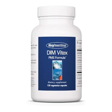 Allergy Research Group DIM Vitex Supplement - Hormone Balance & PMS Support, 120 Vegetarian Capsules