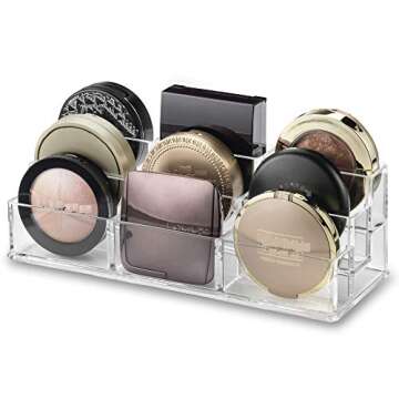 byAlegory 9 Space Acrylic Tiered Compact Makeup Organizer