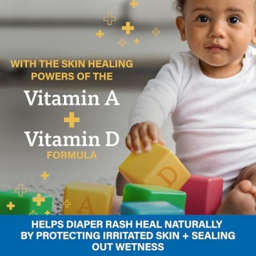 A+D Zinc Oxide Diaper Rash Cream for Quick Relief