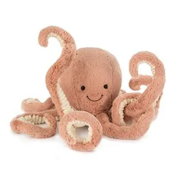 Jellycat Odell Octopus Stuffed Animal, Little 10.5 inches - Ocean and Sea Plush Toy - Classic Children's Gift