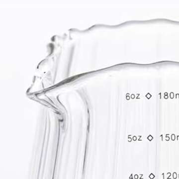 BinaryABC Glass Creamer Pitcher - 180ML Stylish & Functional